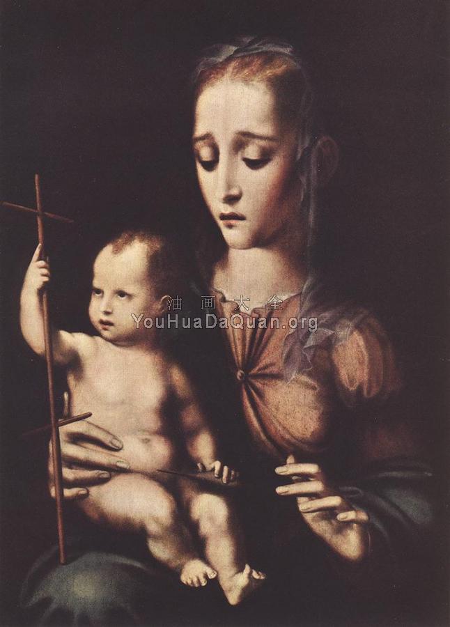 Madonna with the Child - 路易斯·德·莫拉莱斯